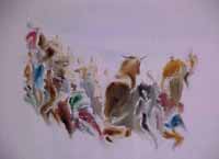 watercolour on paper